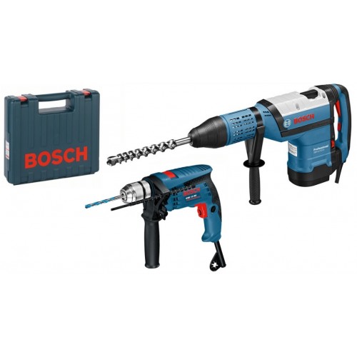 BOSCH GBH 12-52 DV Bohrhammer mit SDS-max + GSB 13 RE Schlagbohrmaschine 0615990L0K