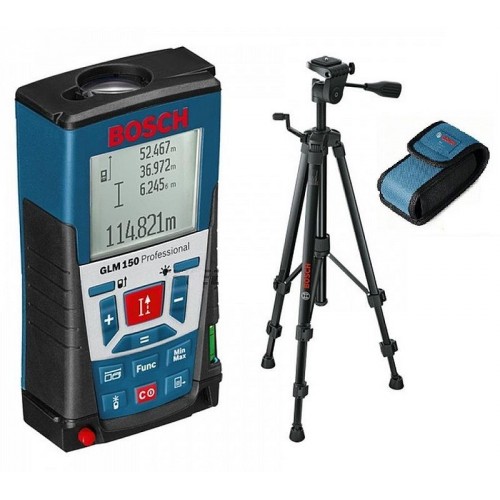 BOSCH GLM 150 Laser-Entfernungsmesser 0.601.072.000 + Case + Extra-Stativ BT 150