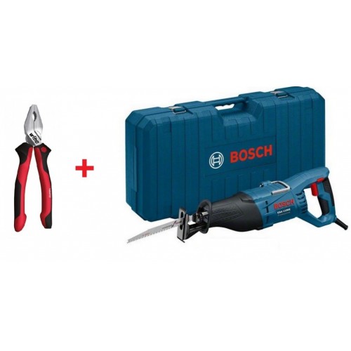 BOSCH GSA 1100 E Professional Säbelsäge + Wiha Kombinationszange 0615990K32