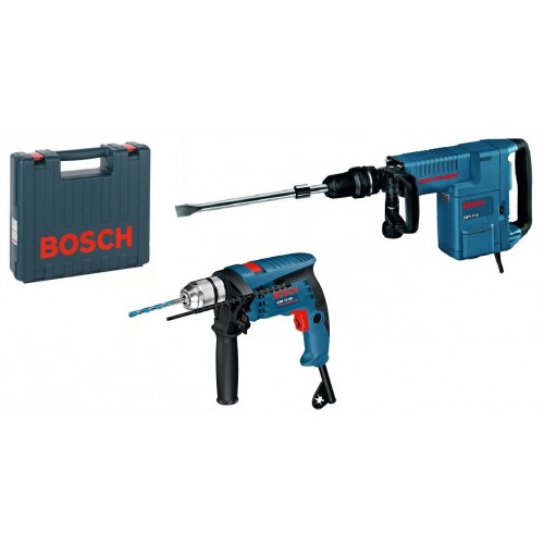 BOSCH GSH 11 E Schlaghammer mit SDS-max + GSB 13 RE Schlagbohrmaschine 0615990L0G