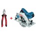 BOSCH GKS 190 Professional Handkreissäge + Wiha Kombinationszange 0615990K33