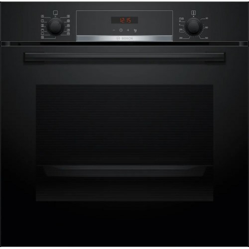 Bosch Serie 4 Einbau-Backofen 60 x 60 cm Schwarz HBA574BB3