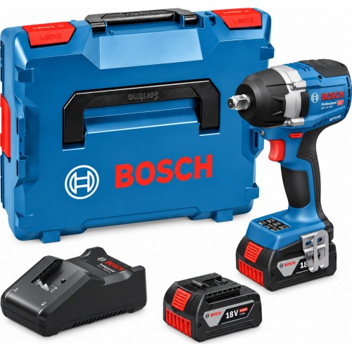 BOSCH GDS18V-750 PROFESSIONAL Akku-Drehschlagschrauber, 2x5,0Ah, L-BOXX 06019L9103