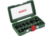 BOSCH 15-teiliges HM-Fräser-Set (8 mm Schaft) 2607019469