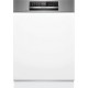 Bosch Serie 6 Teilintegrierter Geschirrspüler 60 cm Gebürsteter Stahl SMI6ECS10E