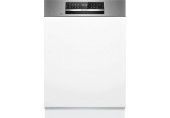 BOSCH Serie 6 Teilintegrierter Geschirrspüler 60 cm Gebürsteter Stahl SMI6ECS12E