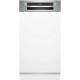 Bosch Serie 2 Teilintegrierter Geschirrspüler 45 cm Gebürsteter Stahl SPI2HKS42E