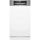 Bosch Serie 6 Teilintegrierter Geschirrspüler 45 cm Gebürsteter Stahl SPI6EMS21E