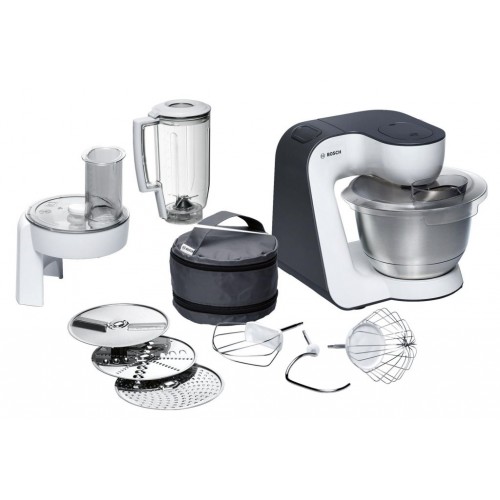 Bosch MUM5 Küchenmaschine (700W/Weiß, anthrazit) MUM52120