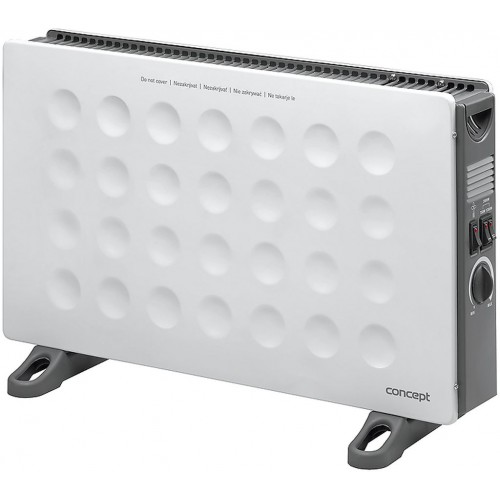 CONCEPT KS3006 Stand- und Wandkonvektor mit Turbo-Heizlüfter, 2000 w, weiss ks3006