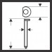 BOSCH DA Stauchkopfnagel, SK64-34 38G 2608200520