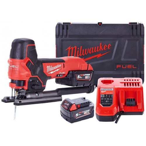 Milwaukee M18 FBJS-502X Akku-stichsäge 2x5.0 Ah, HD Box 4933464800