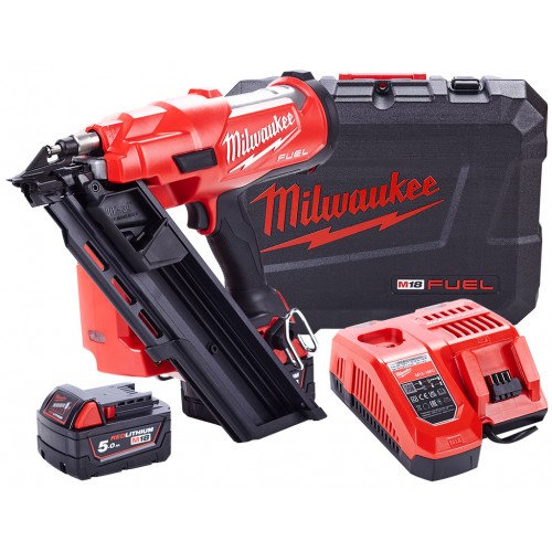 Milwaukee M18 FFN-502C Akku-nagler 2x5.0 Ah, Transportkoffer 4933471404