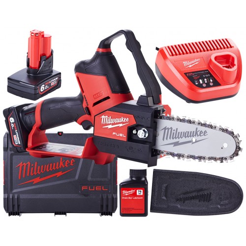 Milwaukee M12FHS-602X Akku-Astsäge 2x6.0 Ah , HD Box 4933472212