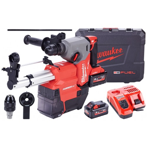 Milwaukee M18 ONEFHXDEL-552C Akku-kombihammer SDS-Plus 2x5.5 Ah, im Koffer 4933478506