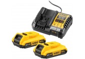 DeWALT DCB1104D2-QW Akku-Kit XR Ladegerät DCB1104 + 18V 2x2,0Ah