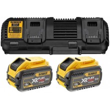 DeWALT DCB132X2-QW Akku-Kit XR FlexVolt Ladegerät DCB132 + 54V 2x9,0Ah