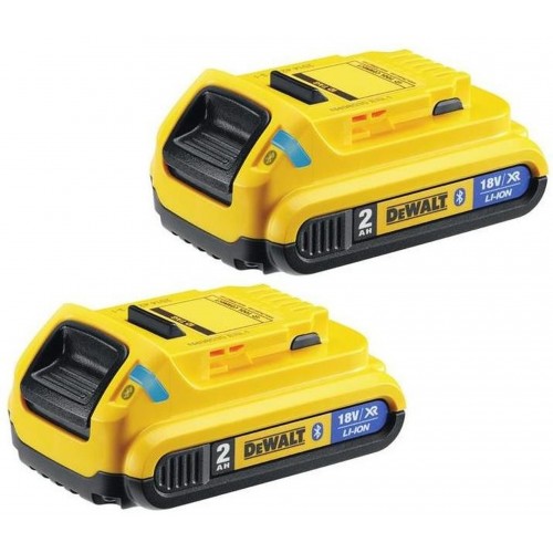 DeWALT 18 V XR 2 x Plug-in-Akku 2,0 Ah Li-Ion Bluetooth DCB283B DeWALT 18 V XR 2 x Plug-in-Akku 2,0 Ah Li-Ion Bluetooth DCB283B