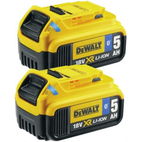 DeWALT Ersatz-Akku 2 x Bluetooth-Akku 18 V / 5 Ah Li-Ion Doppelpack DCB284B-XJ