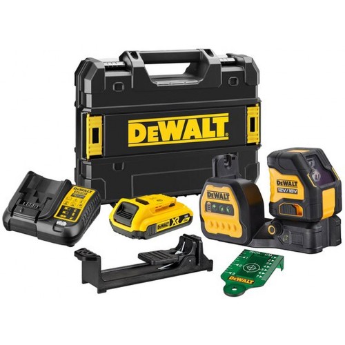 DeWALT DCE088D1G18-QW Kreuzlinien-Laser grün (18V/1x2,0Ah) Tstak