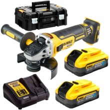 DeWALT DCG405H2T-QW Akku-Winkelschleifer (125mm/18V/2x5,0Ah PowerStack) koffer Tstak