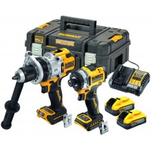 DeWALT DCK2200H2T Akku-Kombopack (DCD1007 + DCF860 + 18V/2x5,0Ah PowerStack) Tstak