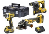 DeWALT DCK305P3T-QW Combo set DCH273N + DCG405 + DCF887 + DCB115 + (18V/3x5,0Ah) Tstak