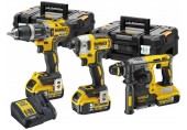 DeWALT DCK368P3T-QW Kombo Set 18V (DCH273,DCD796,DCF887,3 x DCB184,TSTAK II X2,DCB115)