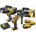 DeWALT Akku-Kombi-Werkzeugsatz 18 V 3 x 4,0 Ah Li-Ion XR mit Koffern, DCK369M3T