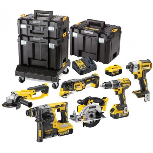 DeWALT DCK654P3T DCD796 +DCG405 +DCF887+DCH273 +DCS356 +DCS570 +3x 5Ah +DCB115 +3xTSTAK