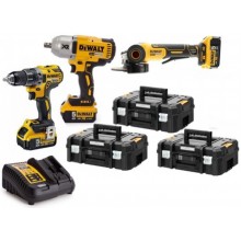 DeWALT DCKM009 Akku COMBO DCD791+DCF899+DCG406 (18V/ 3x5,0Ah)