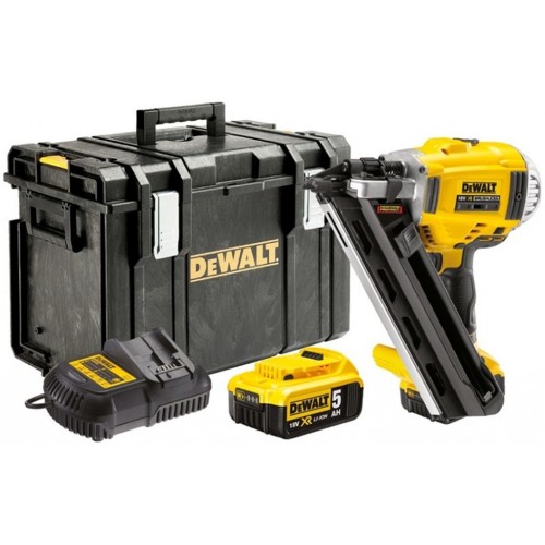 DeWALT DCN692P2K-QW Akku Nagler 90 mm XR (18 V/2x5,0 Ah) Tough