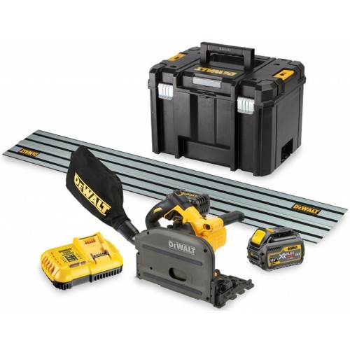 DeWALT DCS520T2R-QW Akku Tauchkreissäge 165 mm, FlexVolt XR 54V 2x6,0 Ah + führungsschiene