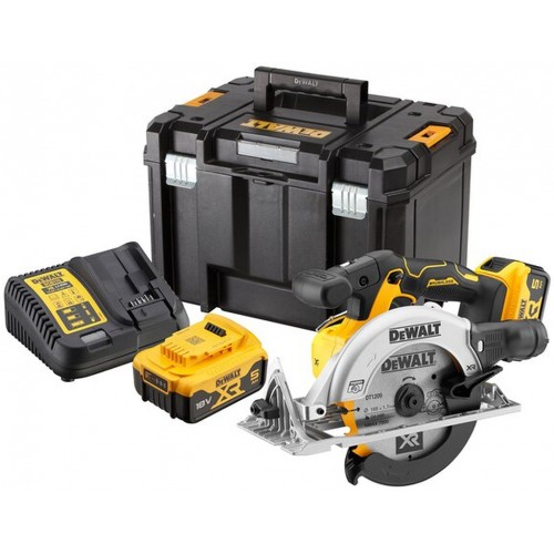 DeWALT DCS565P2-QW Akku Handkreissäge XR (165mm/18V/2x5,0 Ah) Tstak