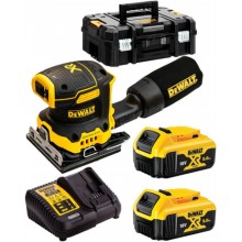 DeWALT DCW200P2-QW Akku-Vibrationsschleifer XR (18V/2x5,0Ah) Tstak