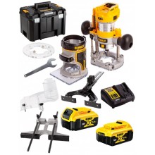 DeWALT DCW604P2-QW Akku-Kombifräse XR (8mm/18V/2x5,0Ah) Tstak