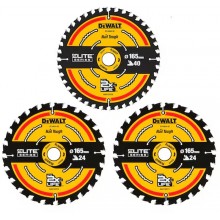 DeWALT DT10397 ELITE Kreissägeblatt für Handkreissägen 3 Stk.