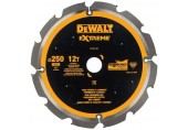 DeWALT DT1474-QZ Faserzement-Sägeblatt 250 x 30 mm 12Z