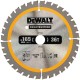 DeWALT DT1950-QZ Kreissaegeblatt für Akku-Handkreissägen, 165x20 mm, 36WZ