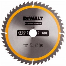 DeWALT DT1957-QZ Kreissaegeblatt für Stationärsägen, 250 x 30 mm, 48WZ