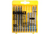 DeWALT DT2294-QZ Set mit 10 Stichsägeblätter für Holz und Metall