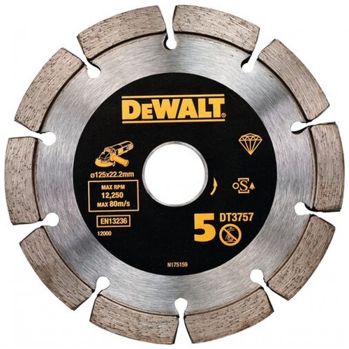 DeWALT DT3757-QZ Diamanttrennscheibe zum Schneiden von Fliesen, 125 x 22,2 mm DeWALT DT3757-QZ Diamanttrennscheibe zum Schneiden von Fliesen, 125 x 22,2 mm