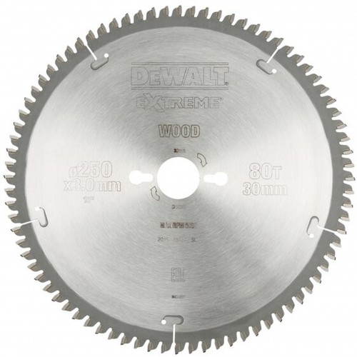 DeWALT DT4287-QZ Kreissägeblatt stationäre Sägen 250 x 30mm 80TFZ