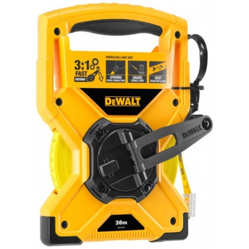 DeWALT DWHT34218-0 Fiberglas-Rahmenbandmaß 30m