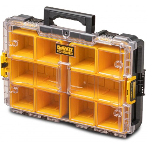 DeWALT DWST83394-1 ToughSystem Organizer 2.0 mit transparentem Deckel mit 10