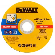 DeWALT DT20598-QZ Trennscheibe Edelstahl flach 125 x1 x 22,2mm 50 stk