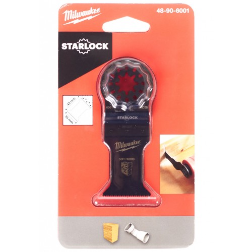 Milwaukee 48906001 Multitool Starlock Tauchsägeblatt in Holz 35 mm