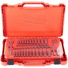Milwaukee 4932464944 Ratschen- und Nusssatz 1/4 imperial & metrisch - 50-teilig