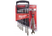 Milwaukee 4932464993 MAX BITE Ratschen-Ringmaulschlüsselsatz - 7-teilig metrisch
