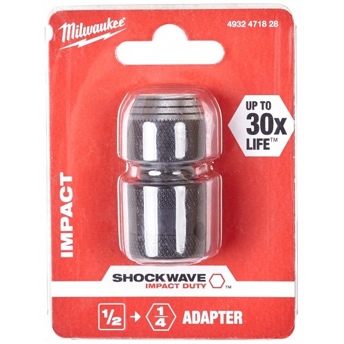 Milwaukee Shockwave Bitadapter 1/2'' auf 1/4'' 4932471828 Milwaukee Shockwave Bitadapter 1/2'' auf 1/4'' 4932471828